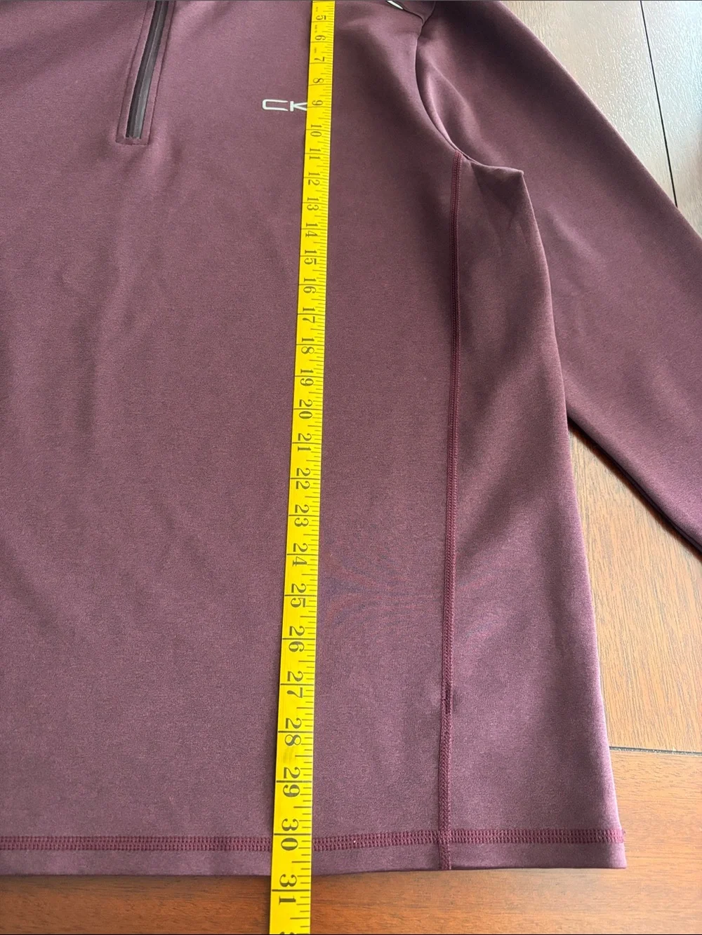 Calvin Klein Men's Plum 1/4 Zip Pullover Size XXL